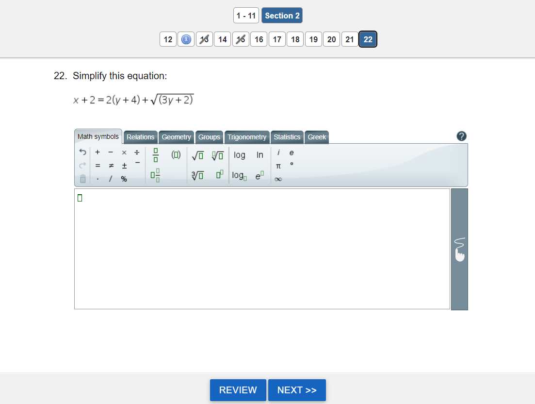 Equation editor item type